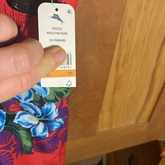 Men’s Tommy Bahama  red Swim trunks sz Small - Picture 3 of 3